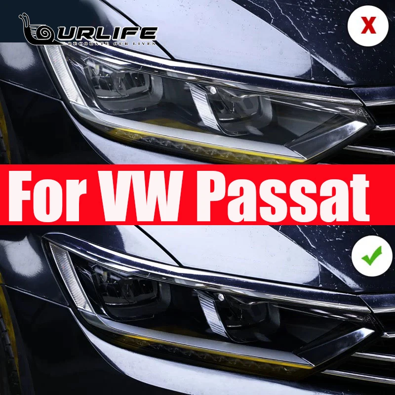 

TPU Black Transparent Car Headlight Protective Film for Volkswagen passat B8 2017 2018 2019 2020 sticker vw variant Accessiories