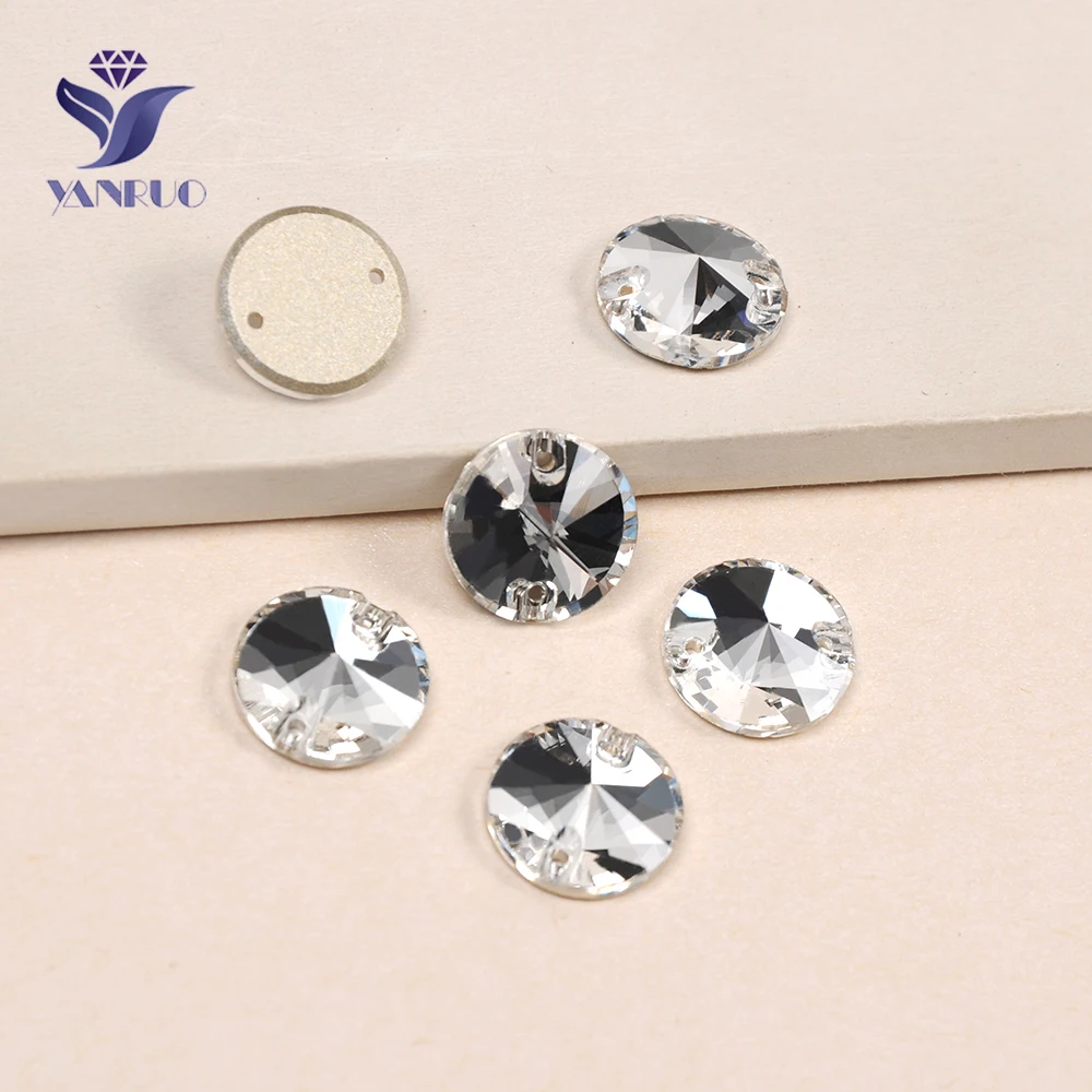 YANRUO 3200 Круглый AAAAA кристально чистый пришить стразы бусины камни разделительные