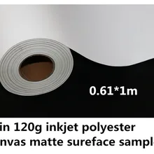 2"* 1 м рулон образца 120 г тонкие холсты из полиэстера со струйной печатью, плакат на холсте рулон