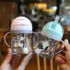 250/350ml Baby Feeding Cup with Straw Children Learn Feeding Drinking Bottle Kids Training Cup with Straw ► Photo 3/4