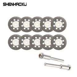 10PCS 20mm Diamond Cutting Wheel Saw Blades Cut Off Discs Set Rotary Tool Replacement Used To Grind Stone Glass Ceramic Slices