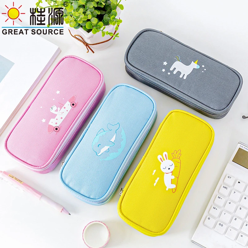 

Stationery Organizer Bag Pencil Case Oxford Fabric Case Big Space Pencil Case(1PC)