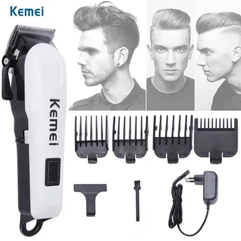 

Electric 12W LCD Display Hair Clipper Trimmer With Four Limit Combs Adjustable Carbon Steel Blade Intelligent Noise Reduction