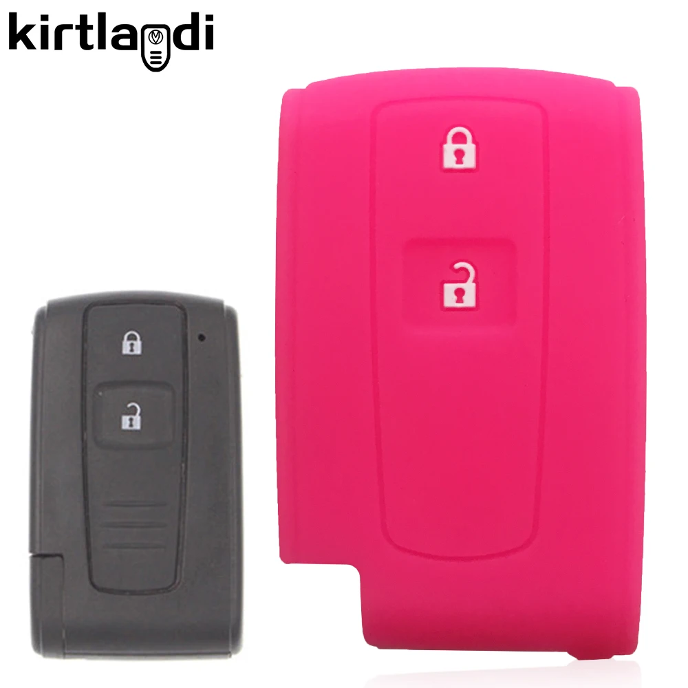Silicone Car Key Fob Cover Case Shell Set for TOYOTA Corolla Verso 2004 2006 2007 Prius Gen 20 2005 2008 Remote Key Accessories key case key case cover car key shell remote control case cover flip key fob shell