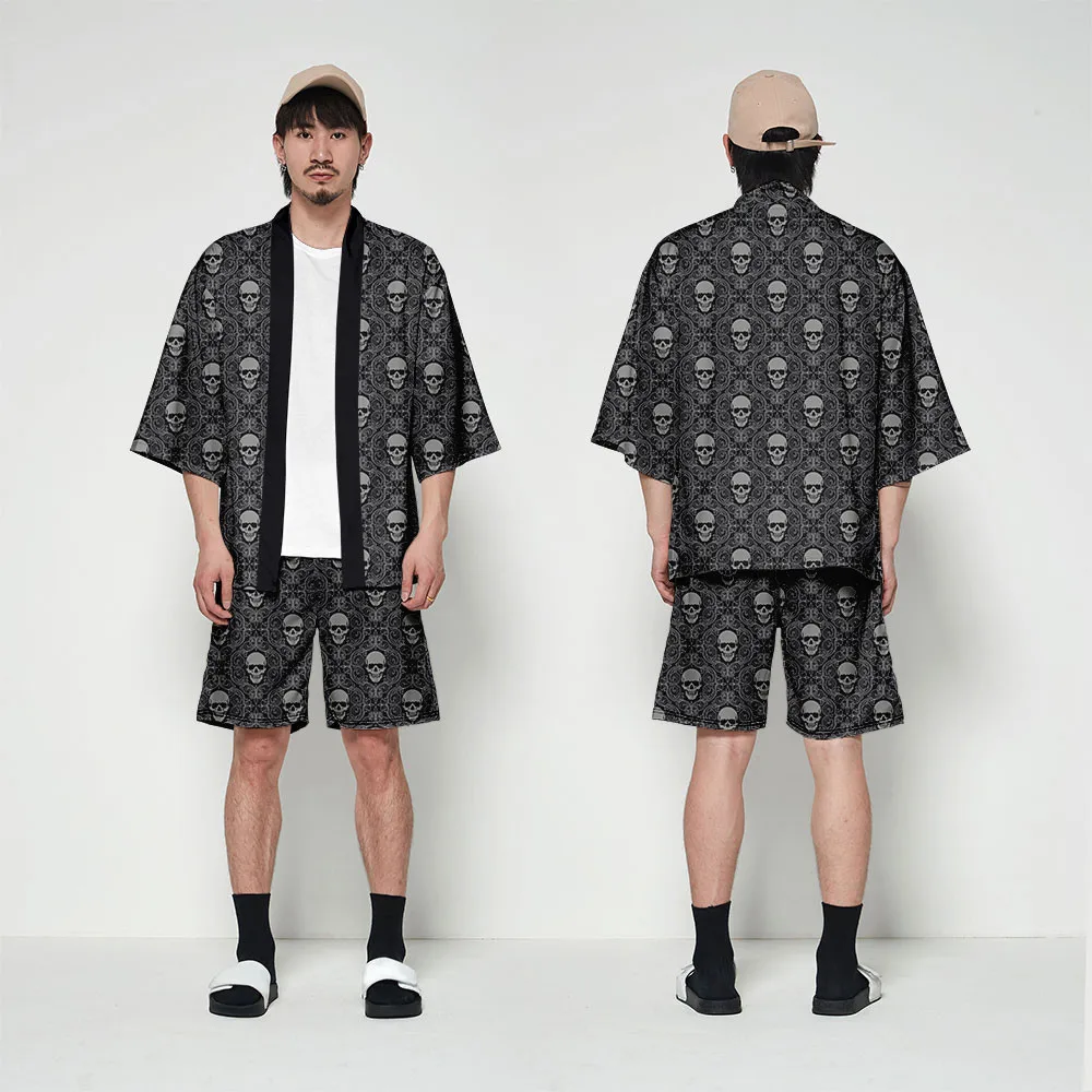 Японское кимоно Haori Yukata 3D печать Косплей женщин/мужчин мода лето Повседневная крутая короткий рукав