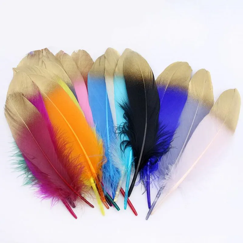 Красивый спрей золото натуральное гусиное перо DIY Ловец снов материалы ремесла