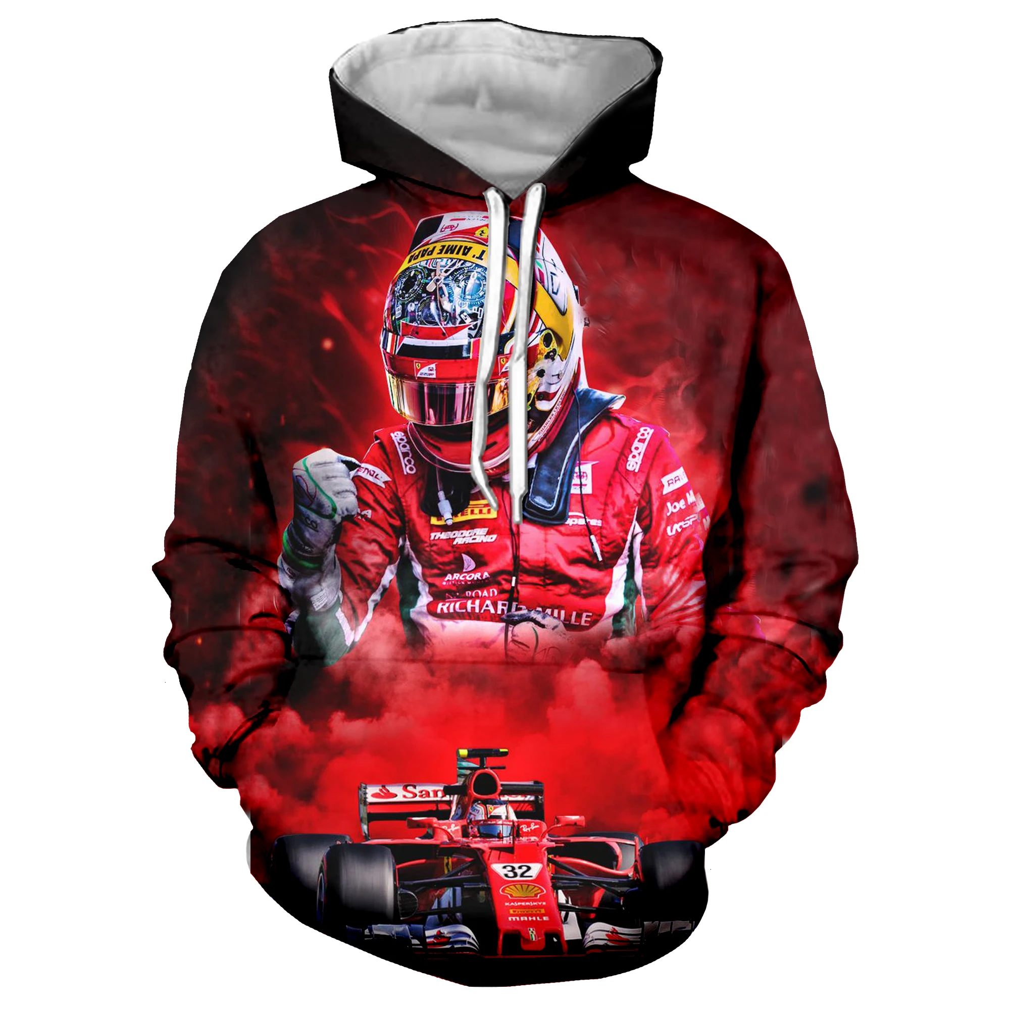 

F1 Driver Charles Leclerc 3D Print Cool HipsterTracksuits Men/Women Streetwear Hoodies Boys Rock Jacket Men Clothes 2019