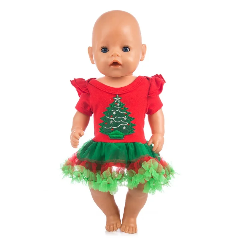 Рождественская кукольная одежда для 43 см/17 дюймов, Детская кукла, лучший подарок на день рождения для детей(продается только одежда - Цвет: Фиолетовый