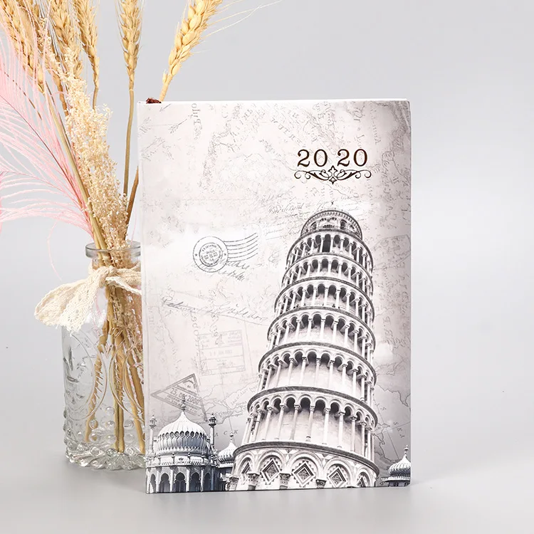 Agenda.1-.12 English / Spanish optional Notebook A5 14* 21 cm, thick waterproof paper hardcover, 160 sheets, 80 GSM