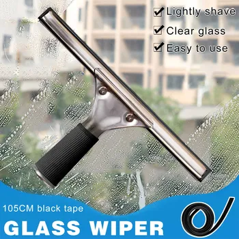 

Stainless Steel Glass wiper with Replacement Rubber Stick Glass Brush Cleaning Tools Household JS23