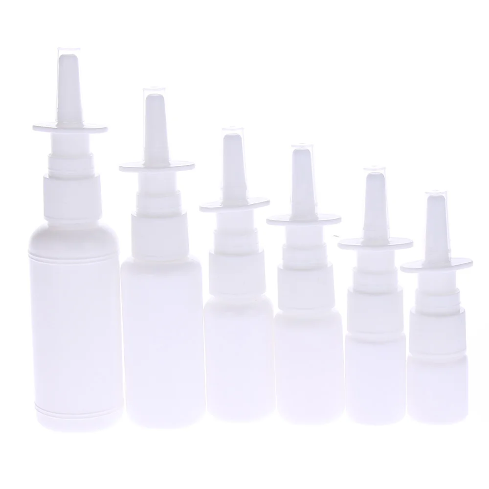1 pcs 10ml 30ml 50m white vacuum plastic Nasal spray bottles pump fog mist nose bottle for medical packaging | Красота и здоровье