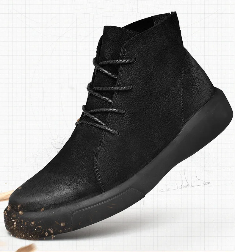 UEXIA/; модная Высококачественная Зимняя мужская обувь; теплые зимние ботинки; обувь для пустыни; тактическая обувь; кожаные уличные кроссовки; ботильоны