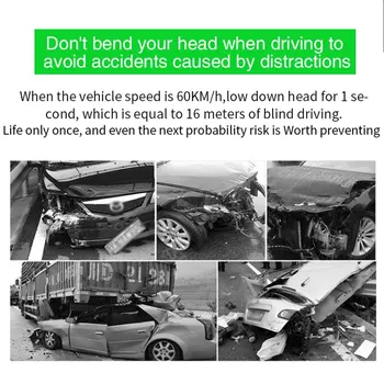 

Temperature/Voltage LED Head Up Display Projector Auto Truck SUV RV 3.5" M6S