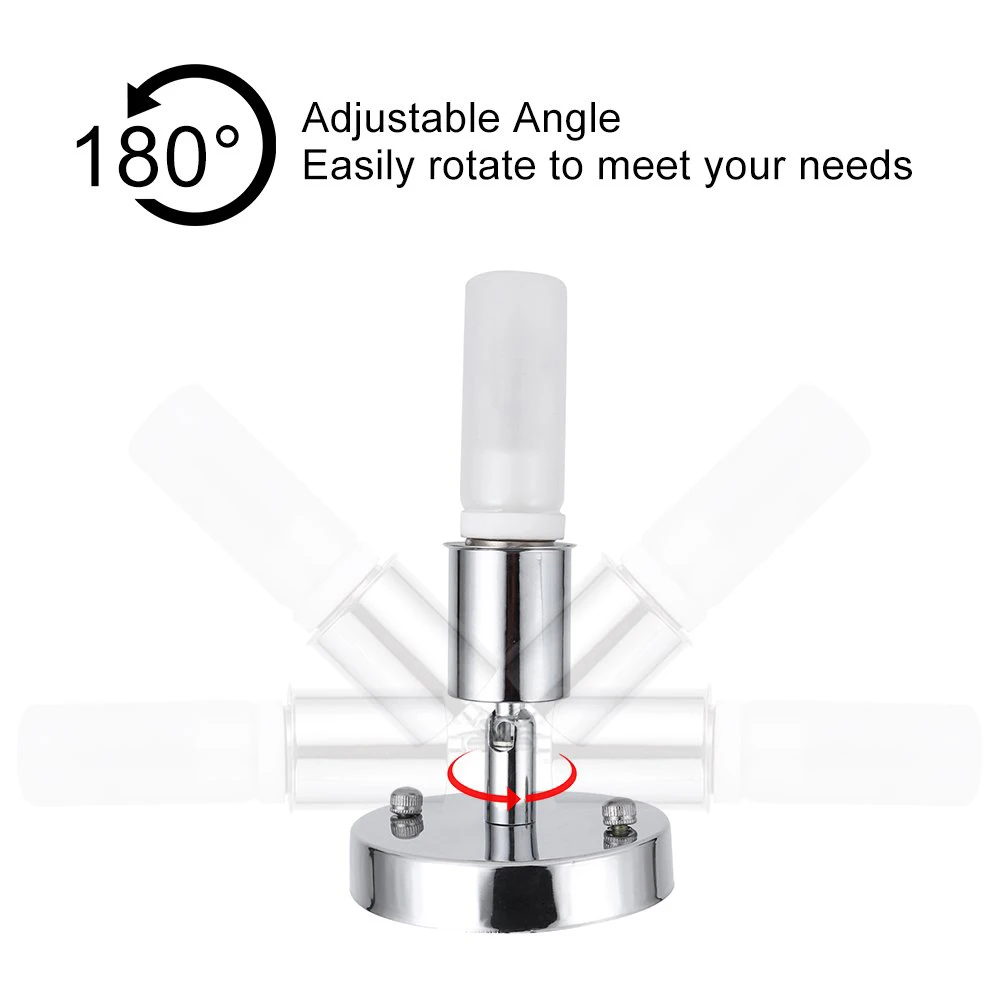 E27 전구 홀더 유니버설 헤드 램프베이스 180 학위 스티어링 현대 벽 램프 조명 장식 바 레스토랑 홈