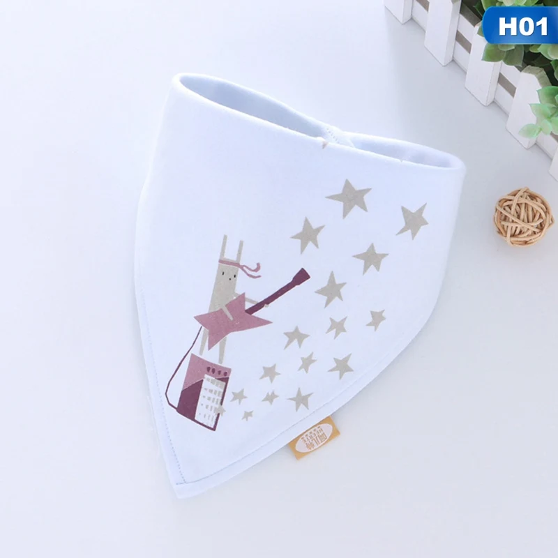 Милые детские нагрудники с мультяшным рисунком, халат для кормления, детские слюнявчики, Слюнявчики, Детские аксессуары для еды мягкие нагрудники для ребенка - Цвет: H01