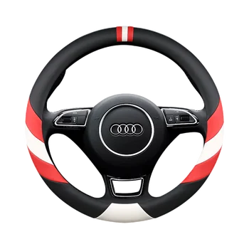 

Carbon fiber car leather steering wheel cover Car for BMW E36 E46 E39