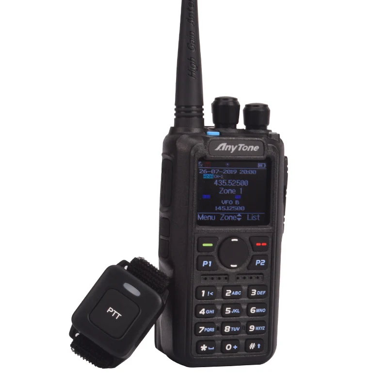 Ham radio Anytone AT D878UV Plus digital DMR и Analog UHF/VHF Dual band Bluetooth PTT рация с GPS APRS радио кабелем для