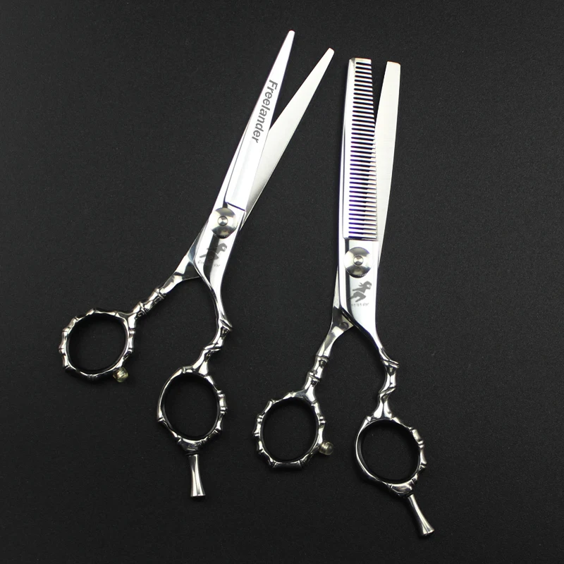 6 inch Professional pet grooming kit, straight scissors and curved pieces
