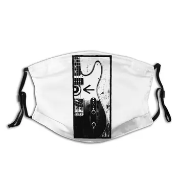 

Telecaster Guitar Eddie Vedder Reusable Face Mask Anti Haze Dustproof Mask With Filters Protection Cover Respirator Mouth Muffle