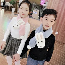 Royalmaybe/Детские шарфы; сезон осень-зима; принт с животными; Теплое кольцо для девочек; Новинка; Акрил; 60-80 см