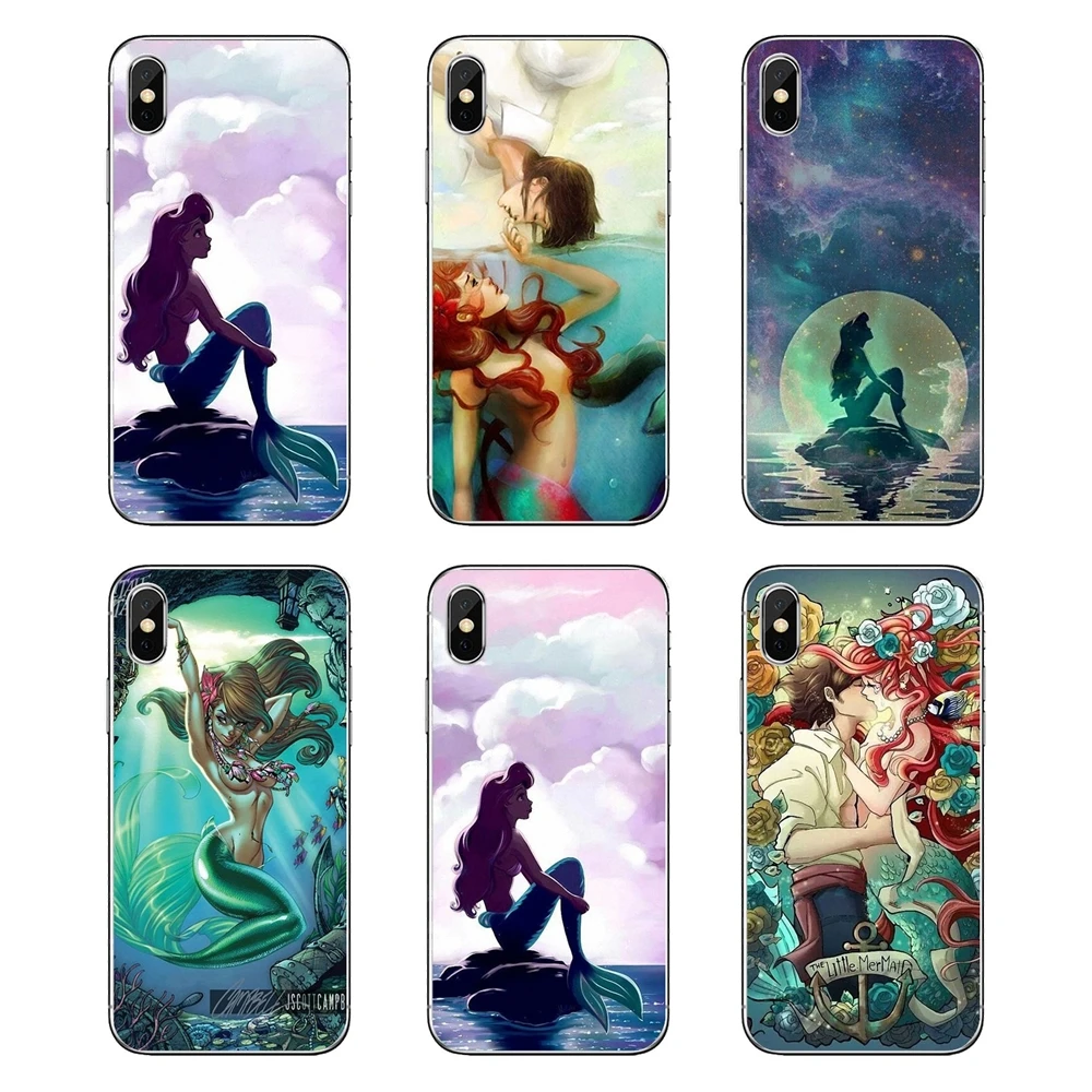 Для iPod Touch iPhone 4 4S 5 5S 5C SE 6 6S 7 8 X XR XS Plus MAX прозрачные мягкие чехлы Чехлы Ариэль тату