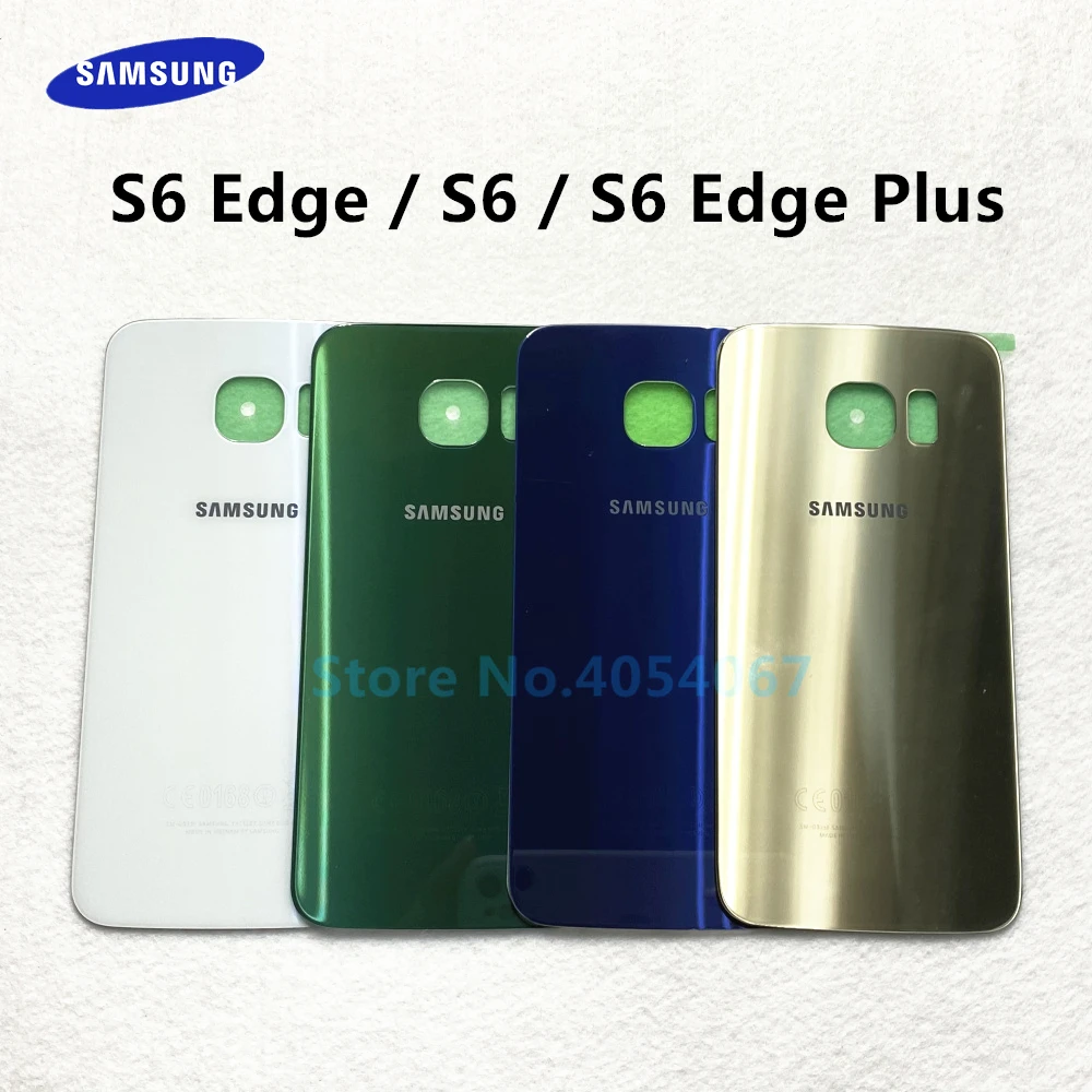 Rear Cover For Samsung Galaxy S6 G920 &amp Edge G925 Plus G928 Glass Back Battery Door Housing Case Replacement | Мобильные телефоны