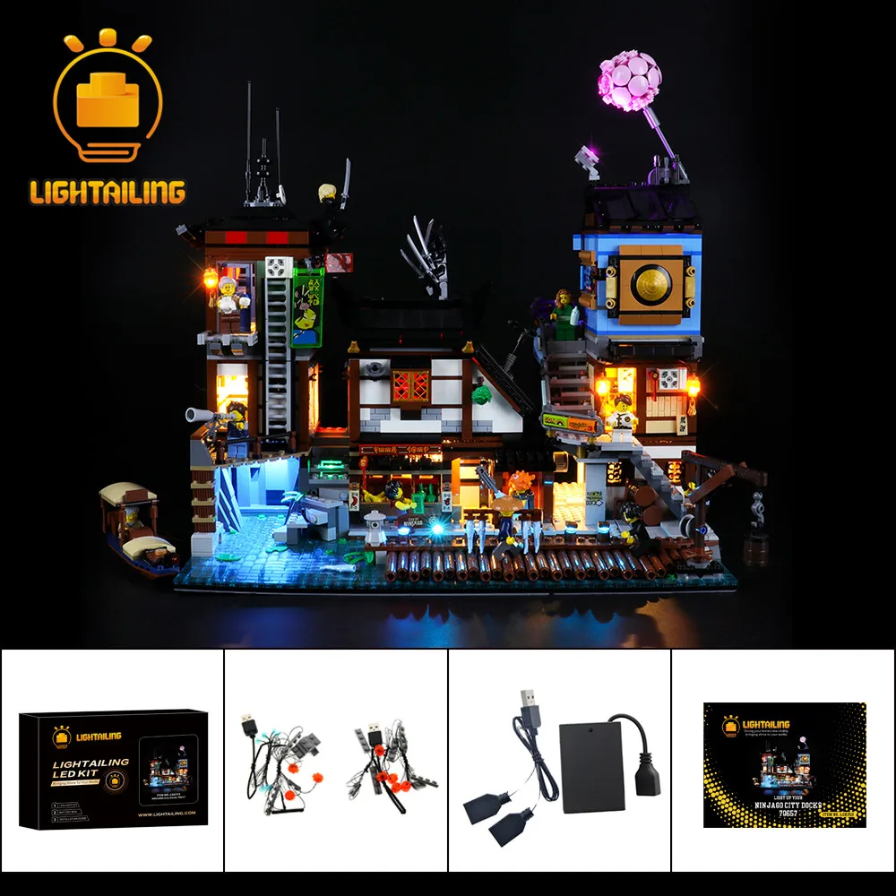 

LIGHTAILING LED Light Kit For 70657 NINJA City Docks Toys Building Blocks Lighting Set