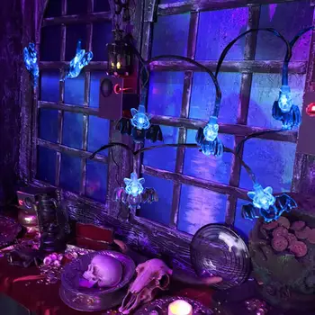 

Halloween Bat LED Lights Halloween Ornaments String Lights 2.5M/5M Hanging Home Decor #3C05