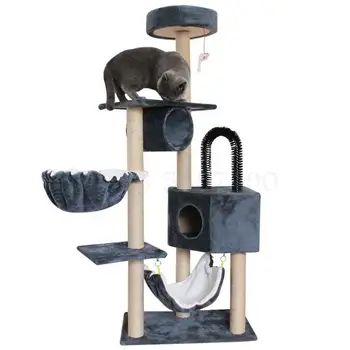 

Cat climbing frame cat nest cat tree one cat shelf jumping wall large toy cat scratch climbing post sisal villa cat tower