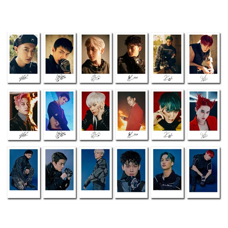 6 шт./компл. EXO новая эмблема альбома модная K pop мини Фотокнига фото карточка
