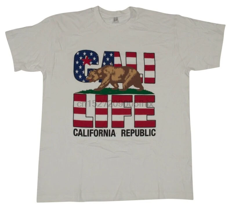 CALIFORNIA REPUBLIC T-SHIRT Men HIP HOP T-SHIRTS LAKER | Мужская одежда