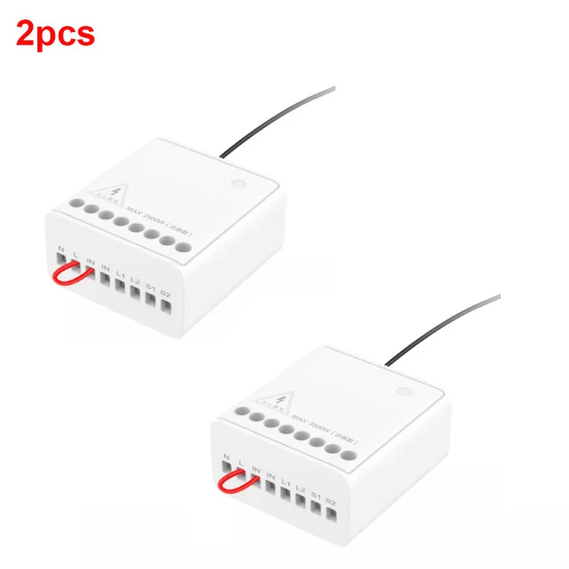 2pcs Xiaomi Aqara двусторонний модуль управления беспроводной релейный переключатель управление Лер умный таймер 2 канала работает для Mijia APP и Homekit - Цвет: 2pcs