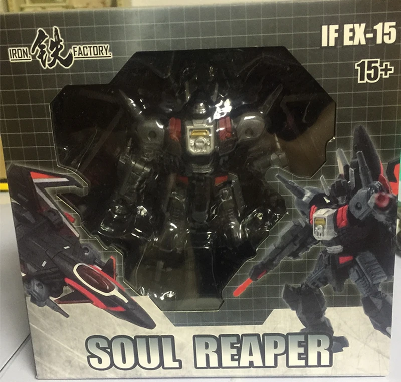 New Iron Factory Transformers IF EX-15 Soul Reaper Black Shadow Figure In Stock