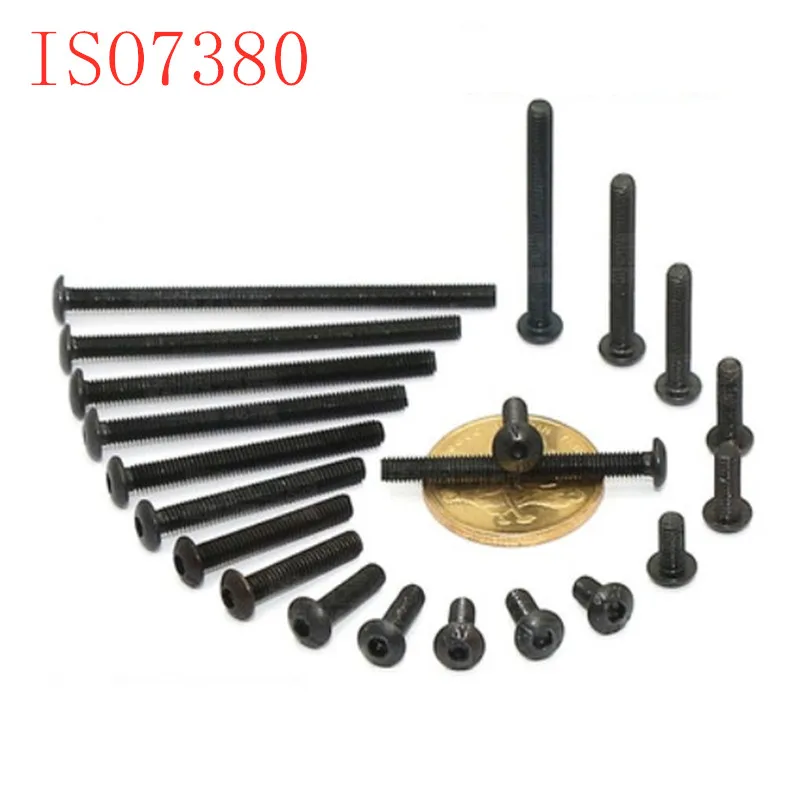 20 шт. болты для крепления мебели ISO7380 M4 * 6/8/10/12/16/20|black screw|furniture fastenersscrew furniture |