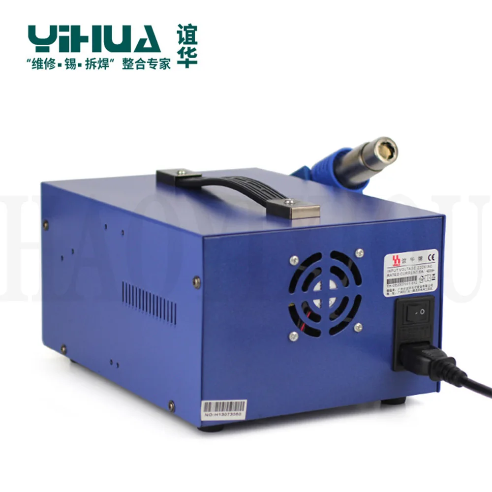 Паяльная Тепловая пушка YIHUA 853D + 3A мощный цифровой дисплей с регулировкой