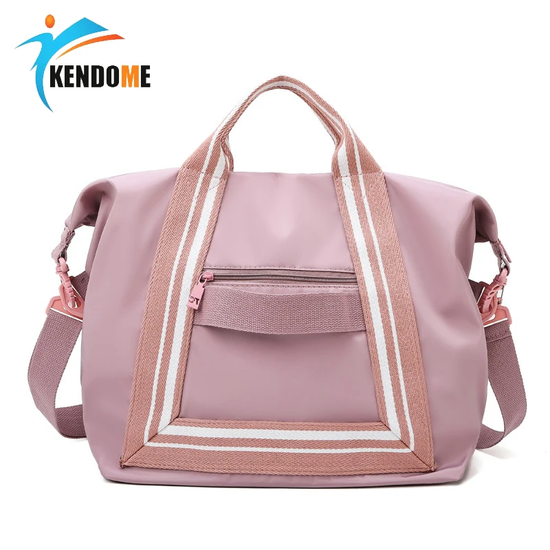 light pink gym bag