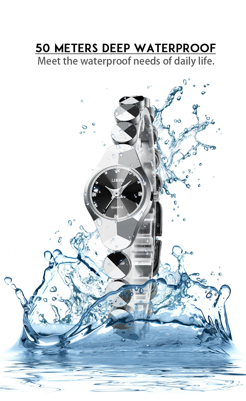 Bracelet watch female tungsten steel color waterproof Korean fashion simple diameter 20mmwrist watches for women
