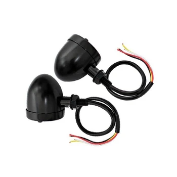 

Motorcycle LED Black Brake Running Turn Signal Tail Light for Bobber Cafe