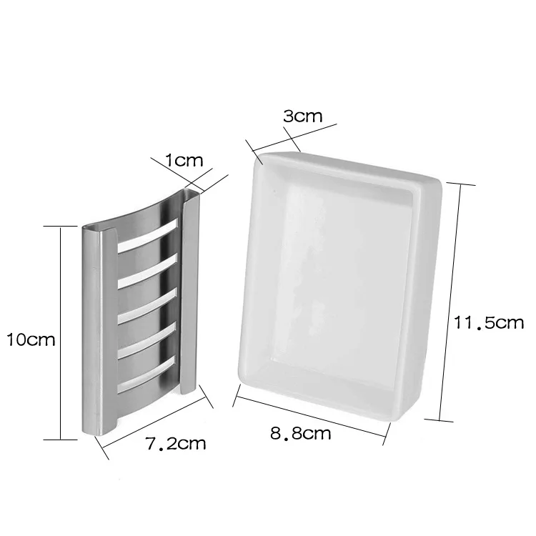 304 мыльница из нержавеющей стали для слива воды очищающая для лица оригинальная мыльница двухслойная прямоугольная керамика держатель для мыла