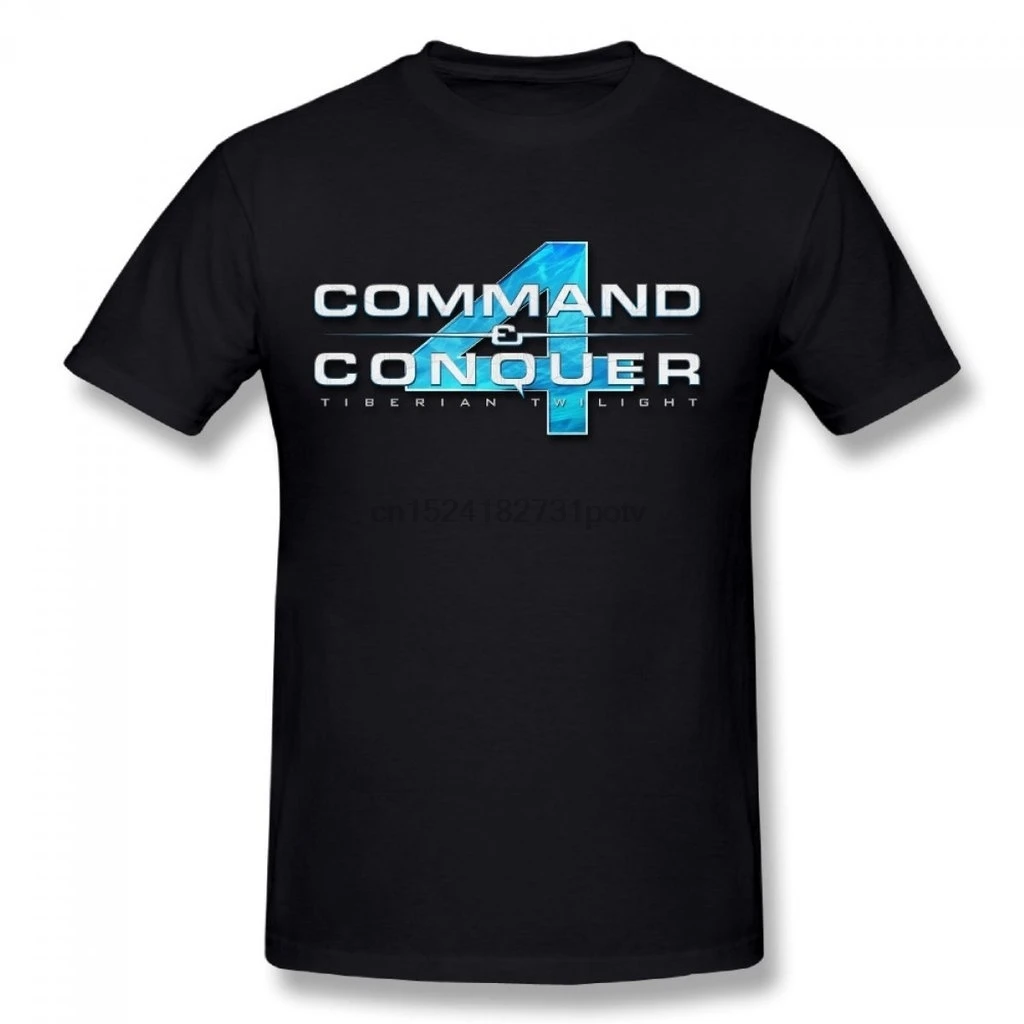 YL Men's Command Conquer 4 Game Logo O-Neck Cotton Short Sleeve T-shirt | Мужская одежда