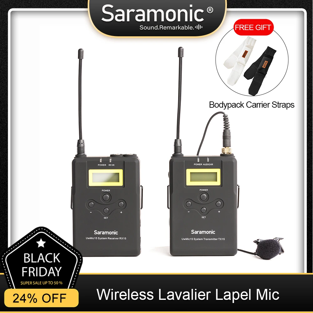 Wireless lavalier Microphone SystemSaramonic UHF