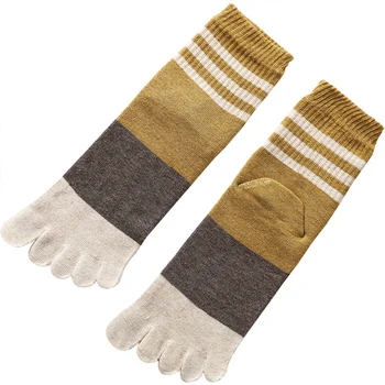 

3pairs Five Fingers Fashion Casual Color Matching Spring Outdoor Sport Absorb Sweat Women Socks Mini Crew Soft Winter Adults