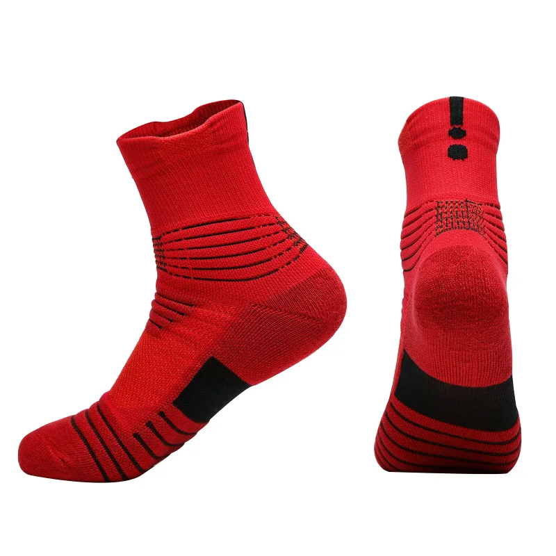 Спортивные носки, мужские профессиональные баскетбольные полотенце для бега, носки, противоскользящие, для улицы, дышащие, хлопковые, походные носки