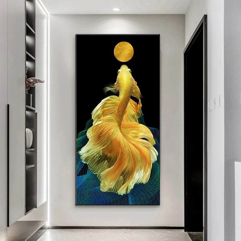 『白と金の鯉』F10 油彩画 oil painting art 白と金の鯉』F10 油彩画 oil painting art 白と金の鯉』