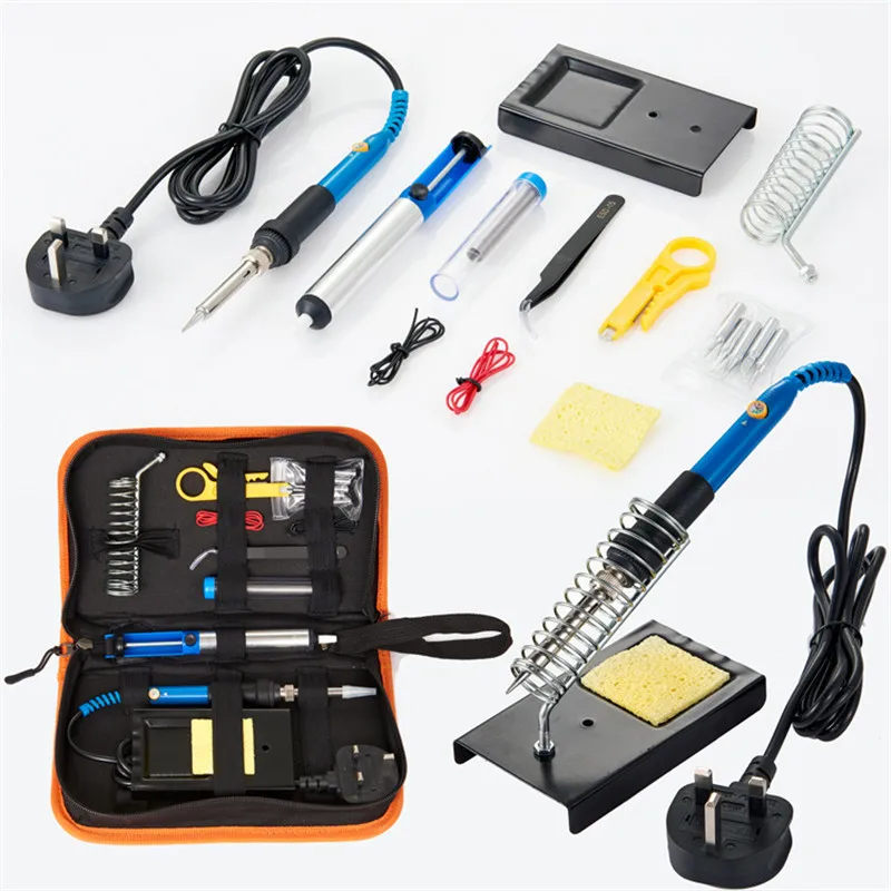 

Adjustable Soldering iron Kit Temperature 220V 80W Electric Soldering Iron Set Welding Solder Station Heat Pencil Repair Tool