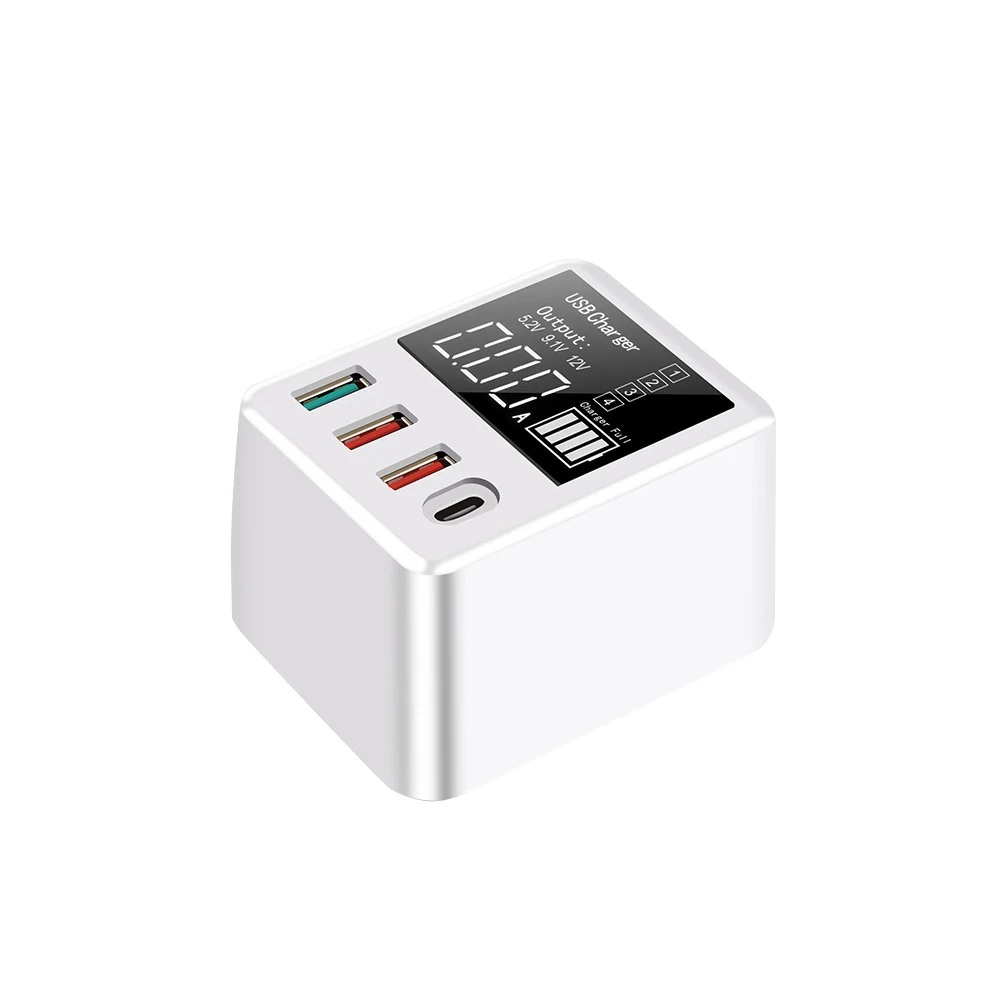 WLX-A9T Смарт многопортовое USB быстрое зарядное устройство портативное быстрое зарядное устройство Множественная Защита цифровой дисплей QC 3,0 для ноутбуков EU Plug