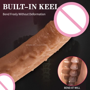 Silicone Realistic Dildo for Women Huge Suction Cup Penis Fake Dick Females Masturbation Toys Erotic Lesbian Adult Sex Machine 2