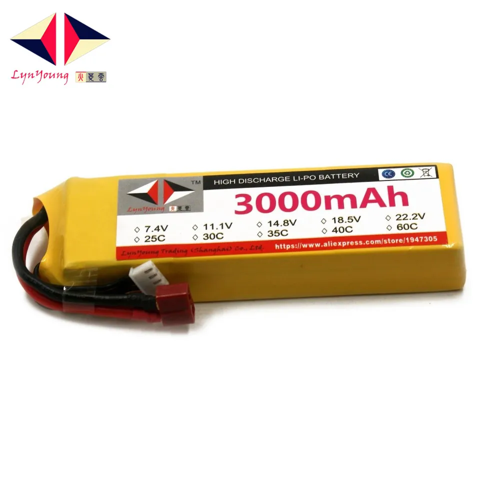 11 1 в 3000 мАч 25C 30C 35C 40C 60C 3S Lipo аккумулятор для RC лодки автомобиля грузовика дрона