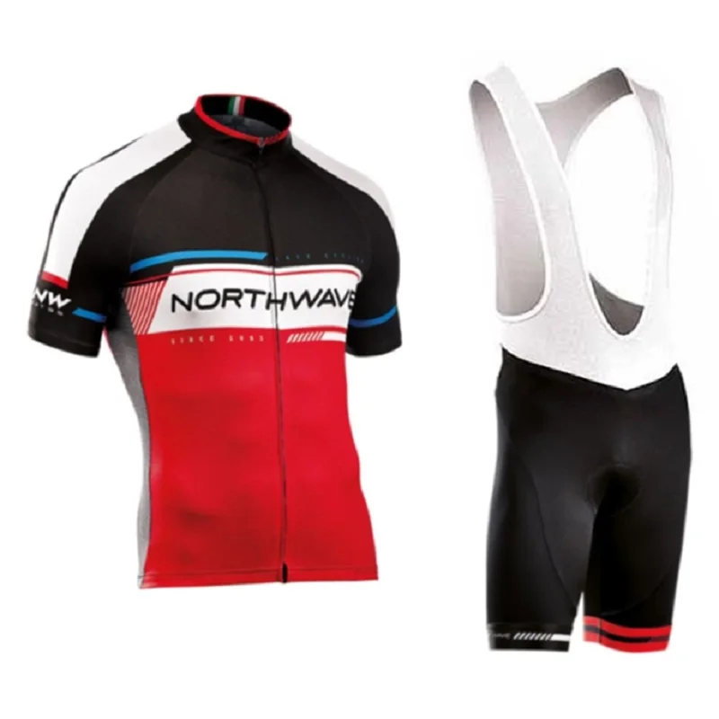 NW nueva camiseta de Ciclismo de manga corta de verano Pantalones cortos transpirables ropa de bicicleta de secado raspido R