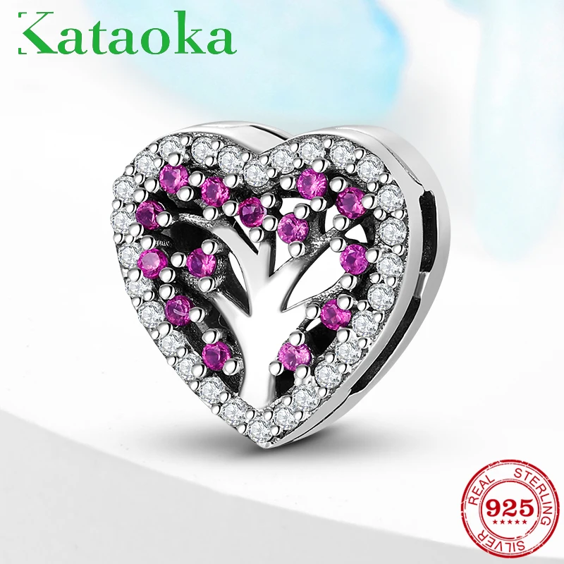 

New 925 Sterling Silver tree of life Charms Elegant Clip beads Fit Original reflection Bracelet For Women Fashion Jewelry making